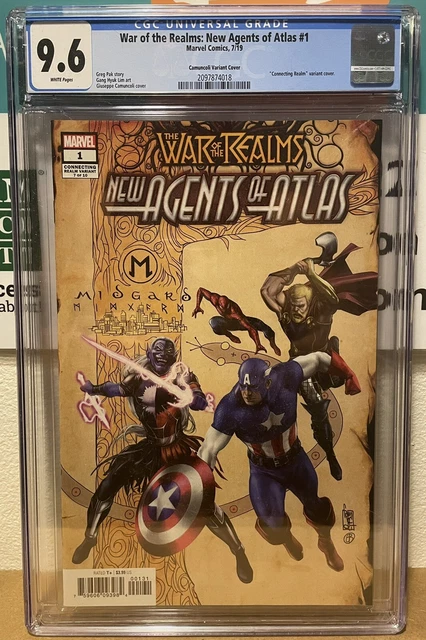 War of the Realms New Agents Atlas #1 CGC 9.6 Variant - 1st Wave Aero Luna Snow