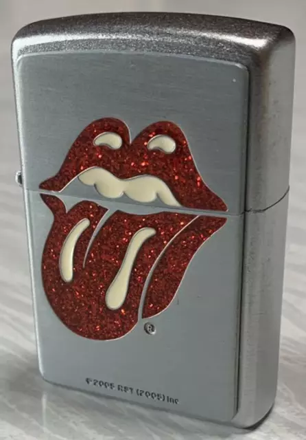 Zippo Rolling Stones 2005 RST Silver Oil Lighter Collectible JP
