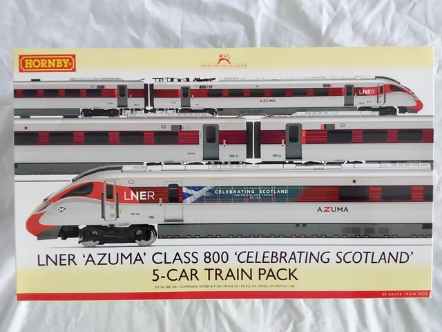HORNBY. LNER AZUMA' Class 800, Celebrating Scotland. Train Pack. £379. ...