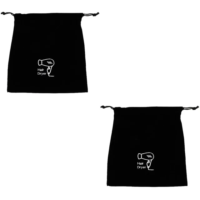 2 Pc Sac De Rangement Pour Sèche-cheveux Pochette Cordon Sacs Voyage Valise