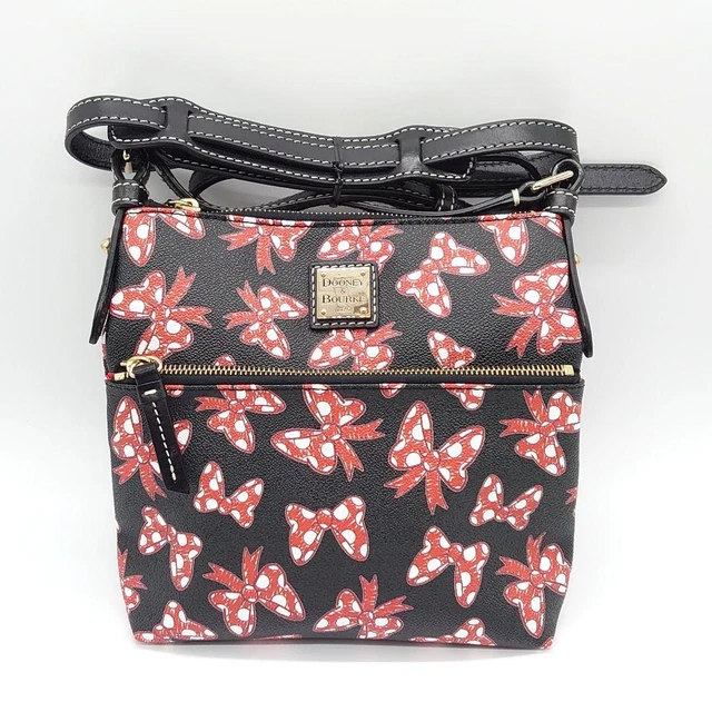 Dooney & Bourke Disney Shoulder Bag Minnie Ribbon Ribbon Crossbody Black&Red