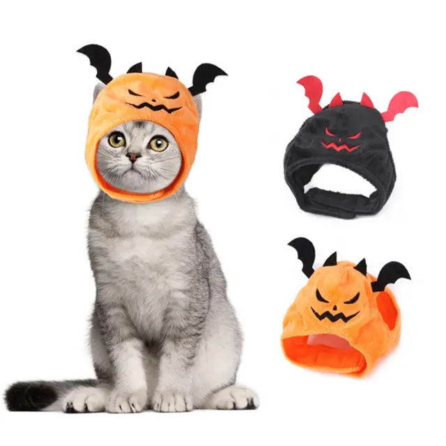 Divertente costume di Halloween Gatto Cane Cappelli Pet Puppy Puntelli Vestito 3