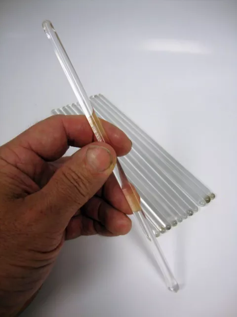 Stirring Rod Glass 150X6 mm, for Chemistry Lab (Pack of 12), Laboratory Use