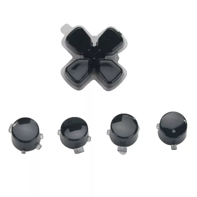 Replacement Plastic Crystal Buttons ABXY D Pad Driection for Key Kit for PS 5Con