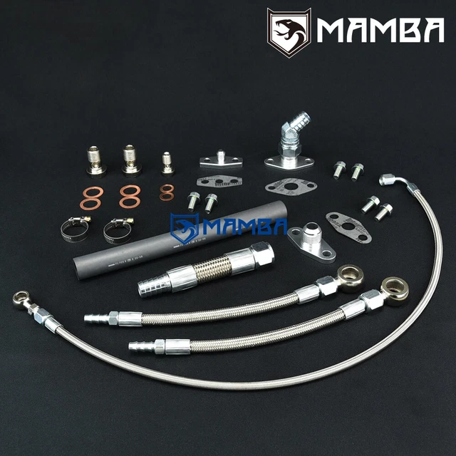 TOYOTA 1JZ-GTE 2JZ-GTE Turbo Oil & Water Line Garrett T04B T04E T04R /18mm Bolt