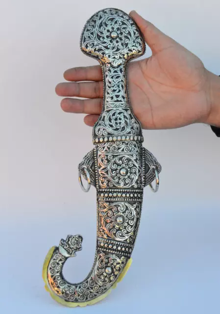 Handmade Khanjar Dagger Knife Jambiya Islamic Curved Yemeni Berber Khanjar Sword 3