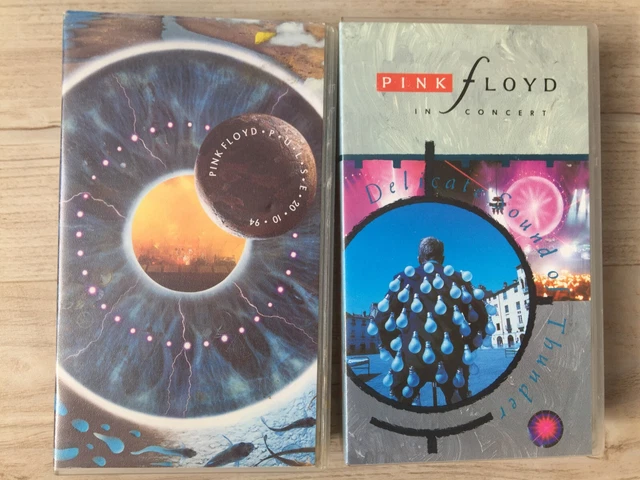 Pink Floyd LOT DE 2 VHS Video cassette K7 DELICATE SOUND & PULSE.