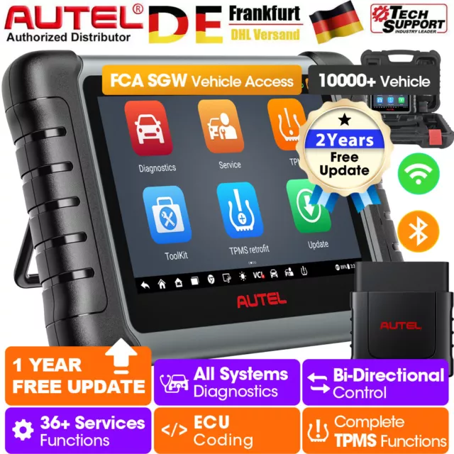 2024 Autel MaxiPRO MP808S-TS KFZ OBD2 Diagnosegerät ECU Key Coding ALLE TPMS DHL