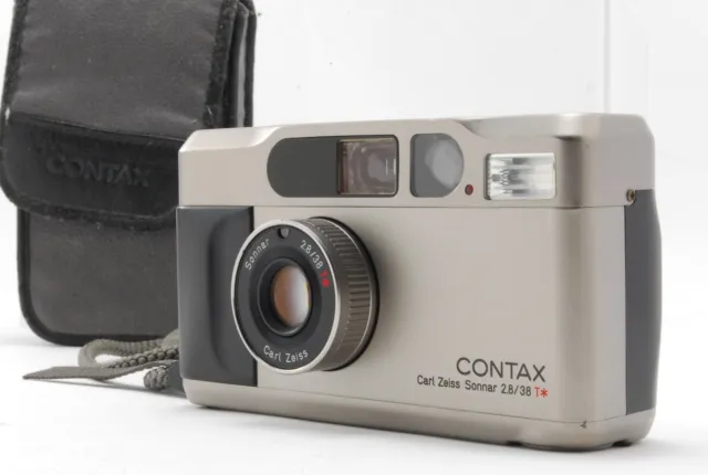 [NEAR MINT w/Case] Contax T2 D Titan Silver Point & Shoot 35mm Film Camera JAPAN