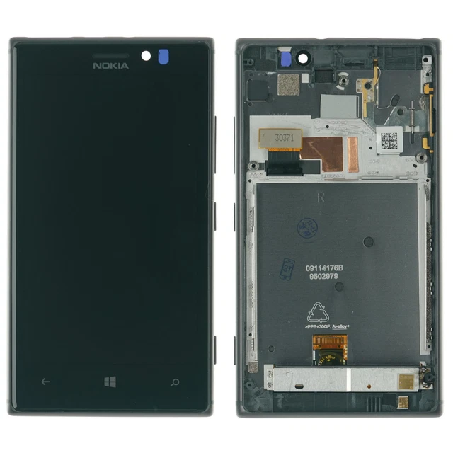 Original Nokia Lumia 925 Écran LCD Écran Tactile Verre Numériseur Cadre Noir