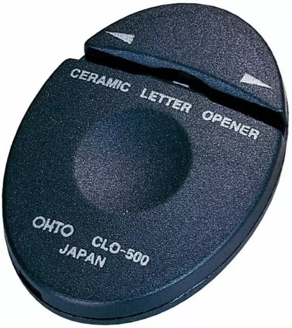 1 X Auto ceramic black letter opener japan import