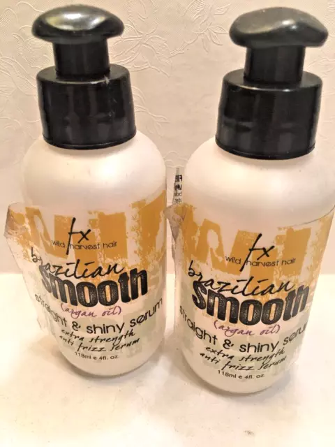 FX wild harvest hair Brazilian smooth w/argon oil straight & shiny serum 2pc set