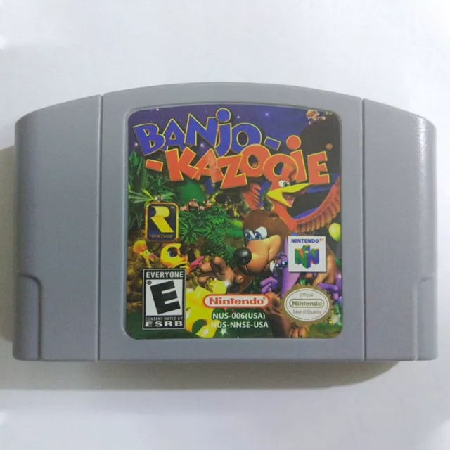 For Nintendo 64 N64 Game Card Cartridge Console Banjo Kazooie US Version