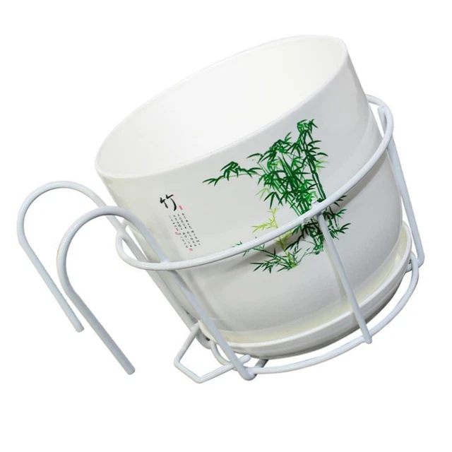 Plants Decor Metal Railing Flower Pot Holder Hanging Flower Stand Indoor