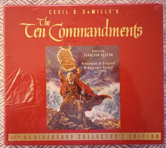 THE TEN COMMANDMENTS 40th Anniversary Factory Sealed VHS Video ...