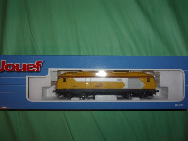 JOUEF locomotive diesel BB67400 jaune INFRA HJ2142 NEUF et RARE