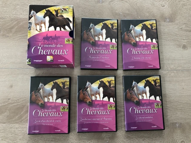 Coffret 5 DVD le monde des chevaux 5h de programme