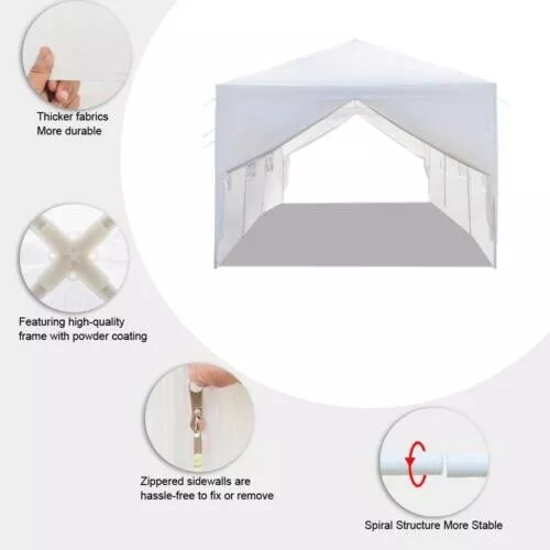 New 10'x30'Canopy Party Outdoor Wedding Tent Gazebo Pavilion Cater Events 8 Wall 2