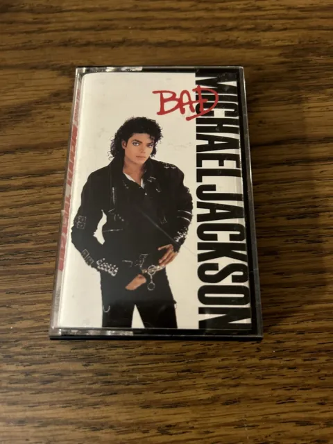 Michael Jackson Bad Cassette Tape Dance Pop Smooth Criminal 1987 - Tested Works