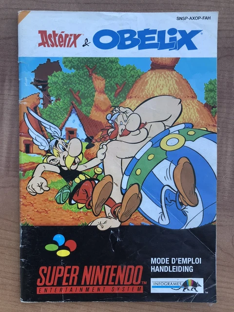 Notice Mode D’emploi Jeu Super Nintendo SNES PAL FRA FAH Asterix & Obelix