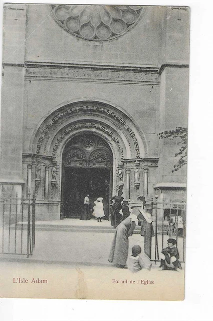 95  L Isle Adam  Portail De L Eglise