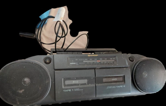 SHARP QT89 Portable Stereo Component – Souviens toi de la Boombox qui fait TOUT Recherche des chansons – Entrée Phono - Photo, audio & vidéo