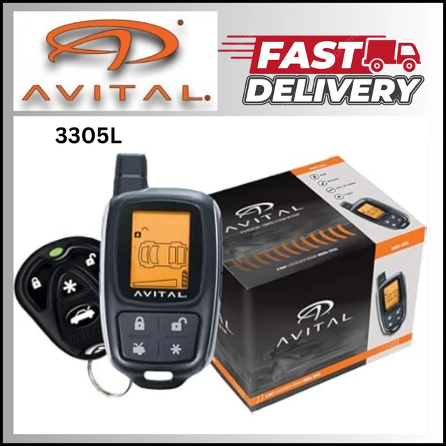 Avital 7352L 2-Way LCD Remote (EZSDEI7352) – Replacement For Avital 5303 & 3300 Systems