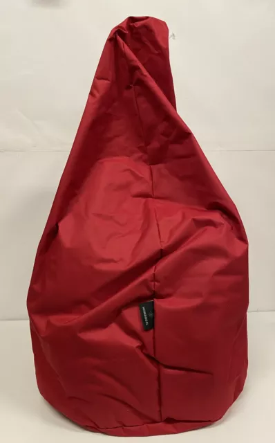 Rot  Sitzsack 2in1 Funktion Bodenkissen - Erwachsene Kinder - In- & Outdoor