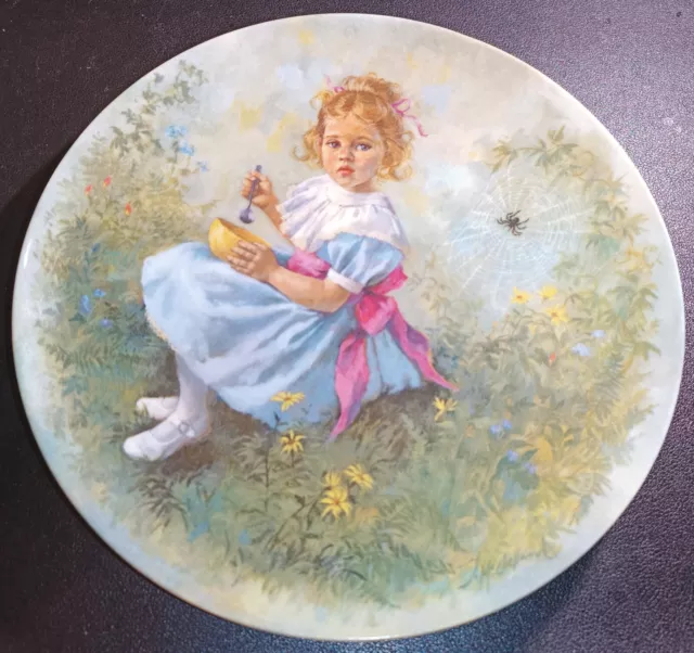 Vintage Reco Bradex Little Miss Muffet Nursery Rhyme Mother Goose Series Plate