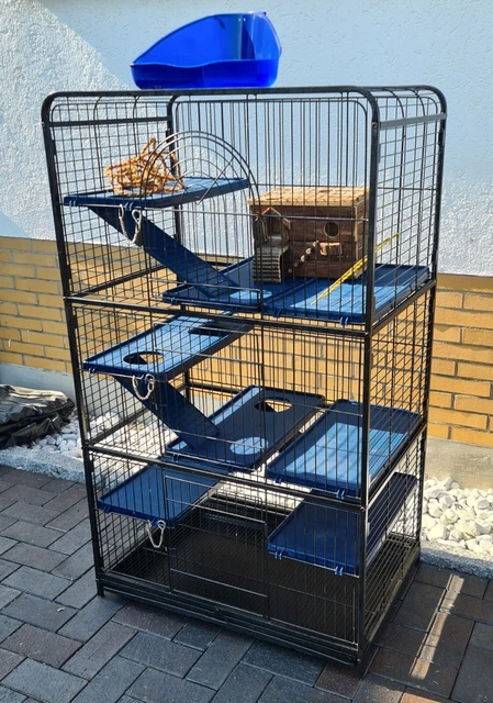 Großer Kleintierkäfig (Nagetier-, Hamster-, Meerschweinchen-, Vogel), Voliere