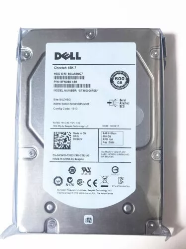 New Dell Cheetah 15K .7 0W347K ST3600057SS 600GB 6G 3.5" SAS HDD HARD DRIVE