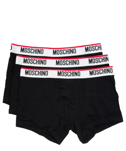 Moschino Underwear boxer intimo uomo V1A139543000555 nero Black mutande regular