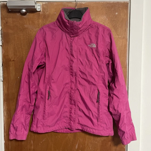 Ladies Women's The NORTH FACE Hyvent PINK Zip Up Wind Breaker Rain Jacket Medium Ladies Women's The NORTH FACE Hyvent PINK Zip Up Wind Breaker Rain Jacket Medium