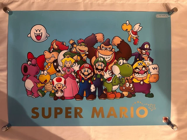 RARE SUPER MARIO Bros Poster Club Nintendo 2009 Limited B2 Japan