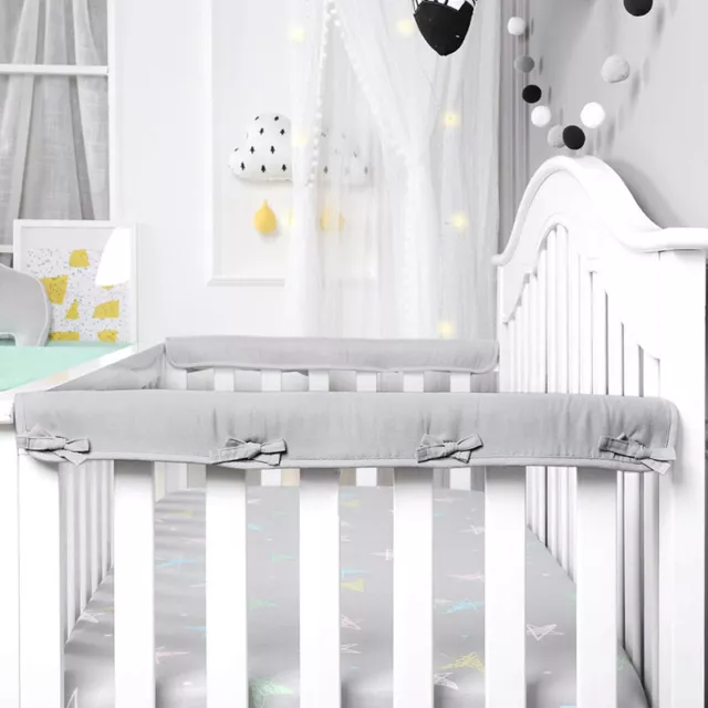 3PCS Baby Safe Bumper Pads Bedroom Crib Rail for Baby Bed Cover Protection CrSZ