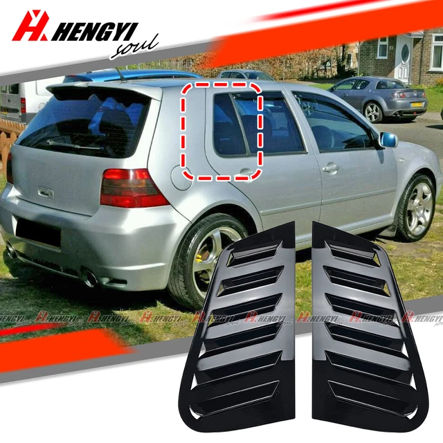 FOR VW GOLF MK4 Glossy Window Quarter Louver Side Vent Scoop Cover 1J