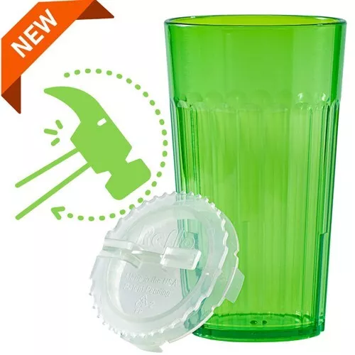 Reflo Smart Cup-Green (2-Pack) Open Training Cup, Toddler Cup,  6oz