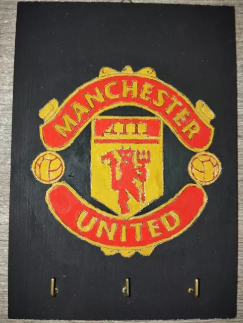 Pirografia Acrilica Portachiavi Manchester United