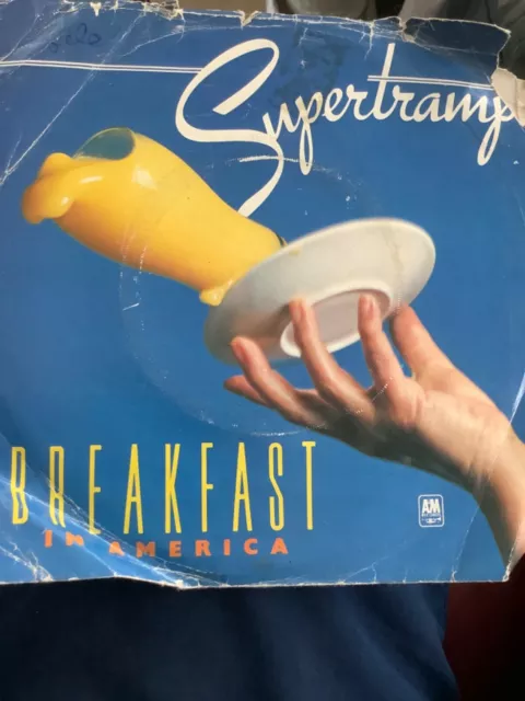 SUPERTRAMP    BREAKFASTS IN. AMERICA.  7”  vinyl.  VG.+.   A & M.  1979.