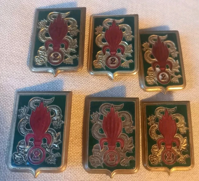 Insigne Original Légion Étrangère - 5° REI - Carte D'Indochine - DRAGO G.1154 - 1950-60