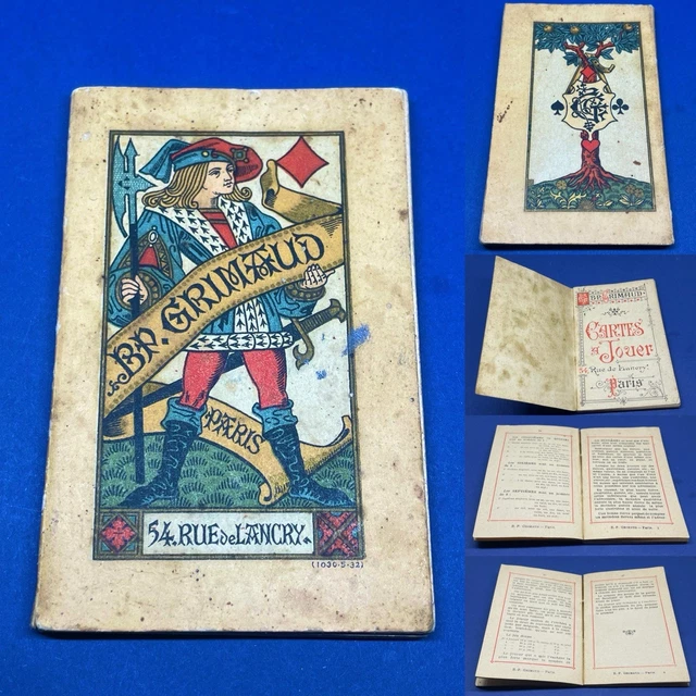 Jeu De Cartes Ancien "Guillotin" Par Héron - Format Tarot - Vintage