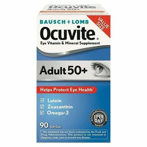 OCUVITE EYE VITAMIN & Mineral Supplement for Adult 50+, Contains Zinc