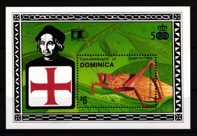 Dominica Block 208 Mint Insects #JA528