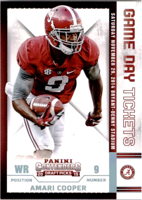 2015 Panini Contenders Draft Picks Game Day Tickets #1 Amari Cooper