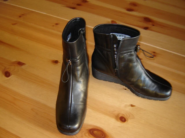 Bottines Cuir Noir MARCO France T.37
