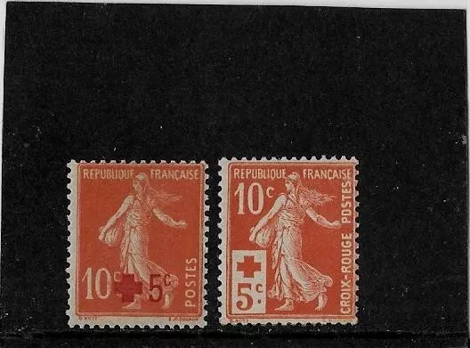 France+++ Croix Rouge Annee 1914++ N° 146/147+ Neuf Sans Charniere+++ Parfait+++