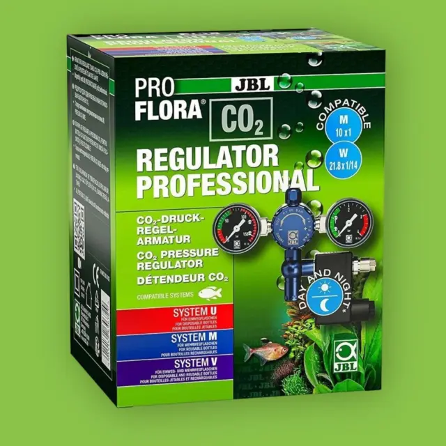 JBL PROFLORA CO2 REGULATOR PROFESSIONAL Druckminderer mit Nachtabschaltung