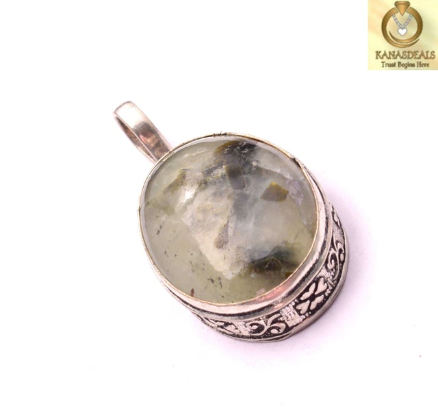 Prehnite Plated Pendant Superb Jewellery 15 GM Value-Priced @1.99-66309