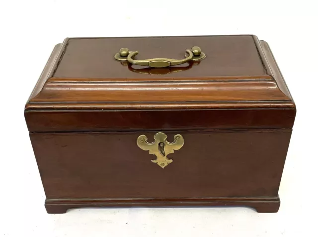 Antique GEORGIAN GEORGE III Mahogany Tea Caddy Caddies circa 1780