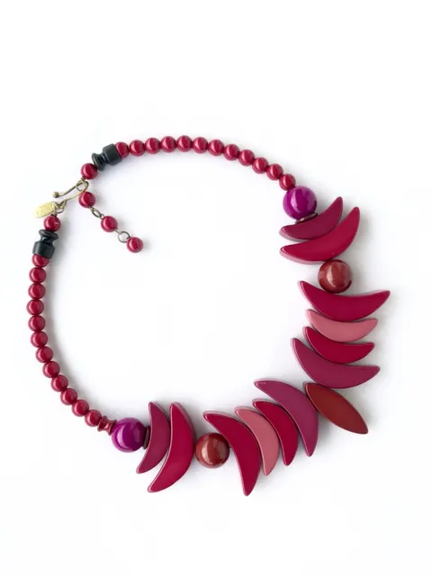 Rare Fabrice French Magenta Necklace 3
